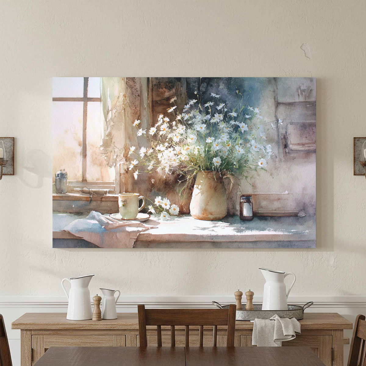 Rustic Watercolor Still Life Wall Art — product image 4
