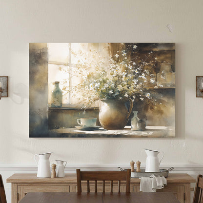 Watercolor Still Life Print – styled room view 3
