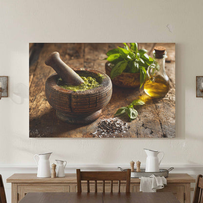 Rustic Kitchen Wall Art – styled room view 3