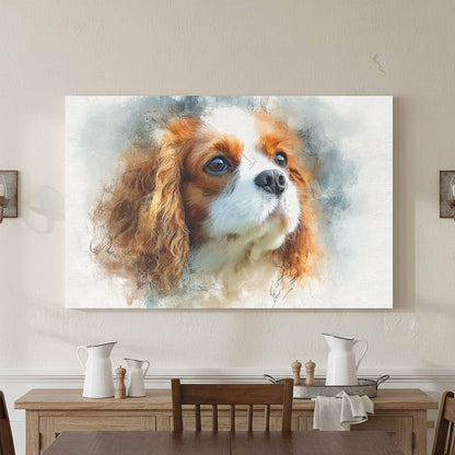 Cavalier King Charles Spaniel Canvas – styled room view 2