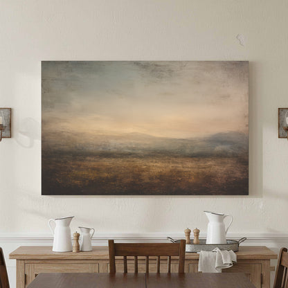 Abstract Landscape Canvas Art – styled room view 2