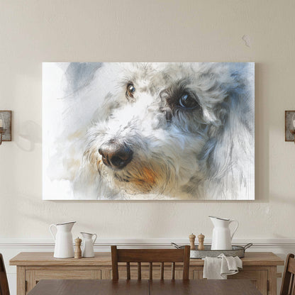 Poodle Portrait Wall Art – styled room view 2