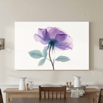 X-Ray Flower Canvas Print – styled room view 4