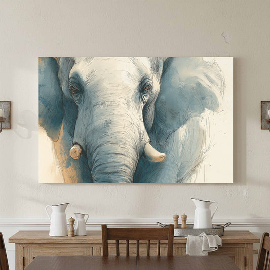 Elephant Portrait Canvas Wall Art — product image 1