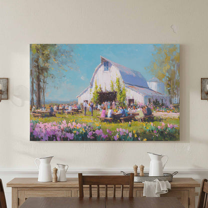 Spring Barn Wedding Art Print – styled room view 3