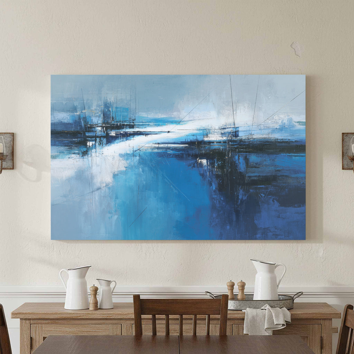 Abstract Blue Ocean Wall Art — product image 1
