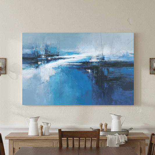 Abstract Blue Ocean Wall Art — product image 1