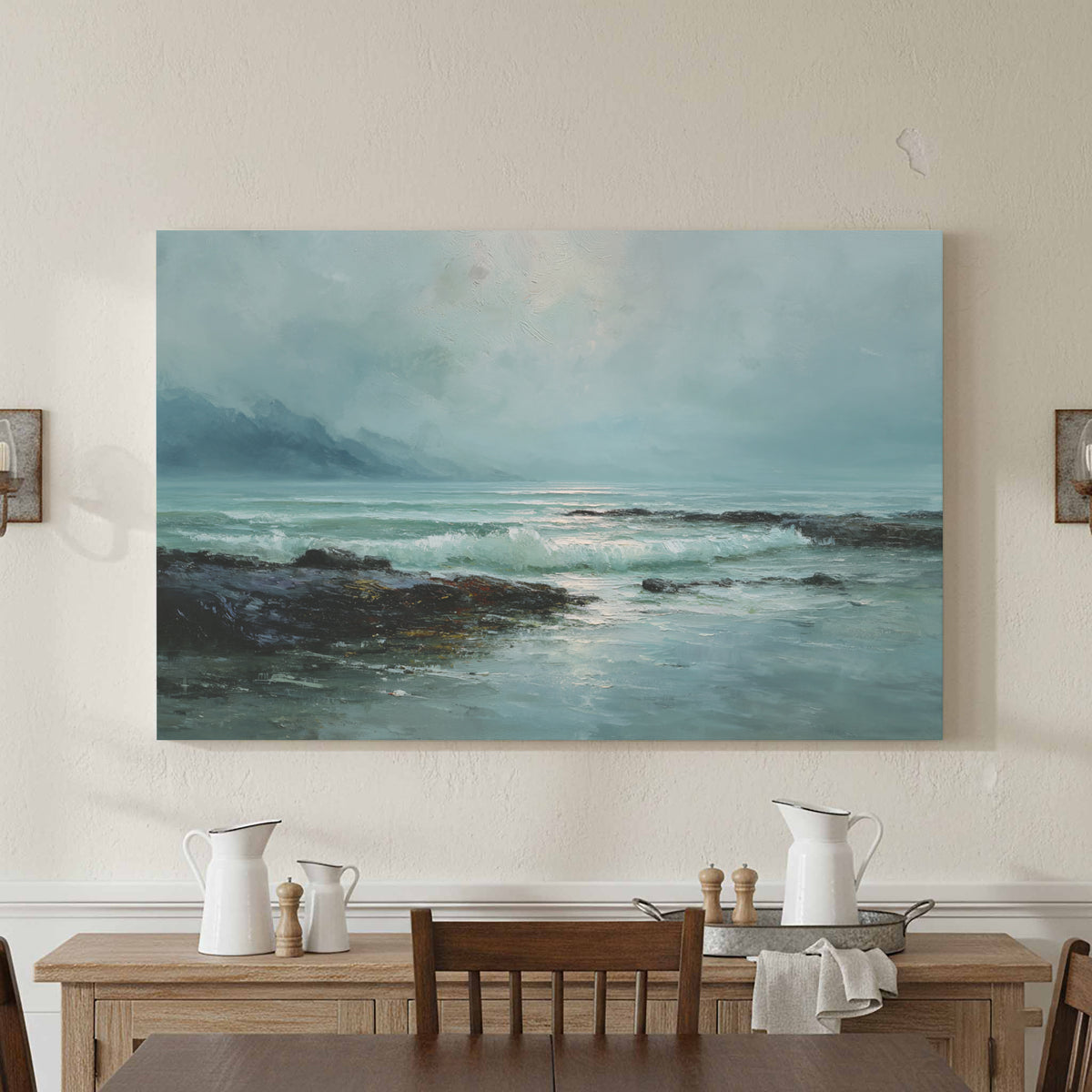 Coastal Seascape Canvas Wall Art — product image 5