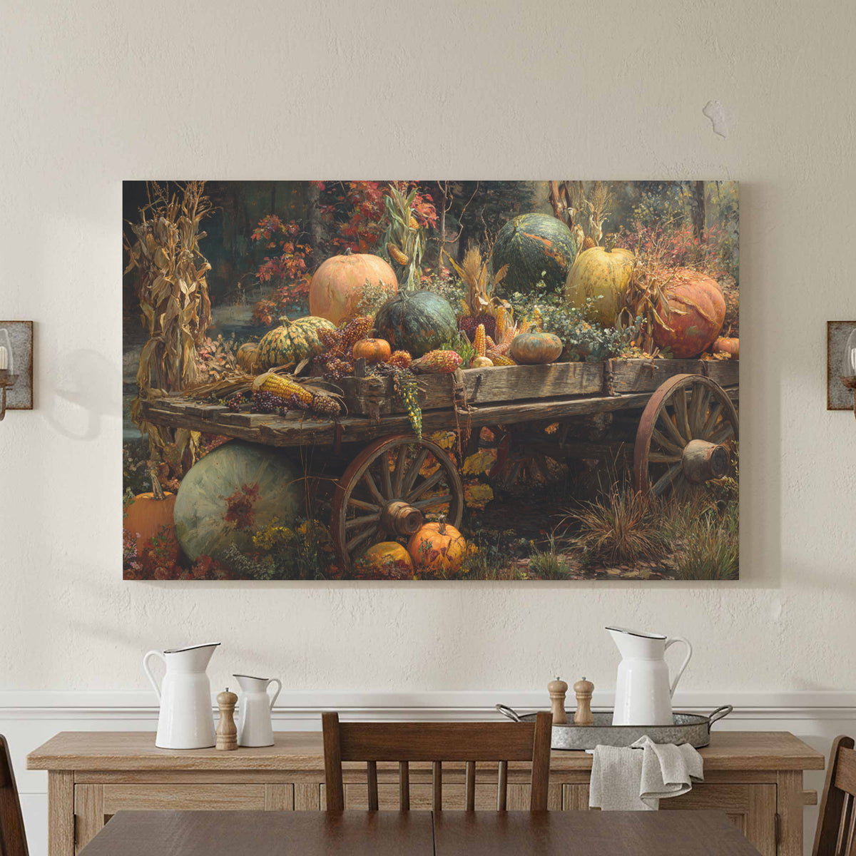 Autumn Harvest Canvas Print – styled room view 2