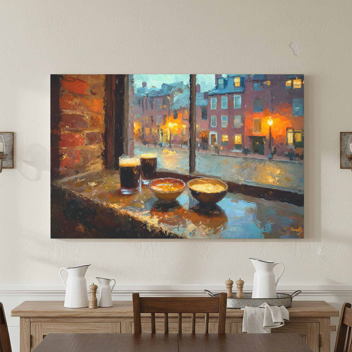 Boston Harbor Tavern Canvas Art — product image 4