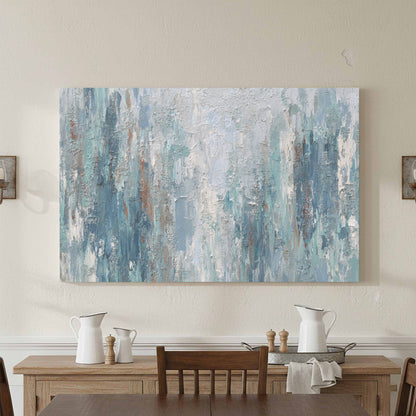 Abstract Forest Canvas Wall Art – styled room view 2