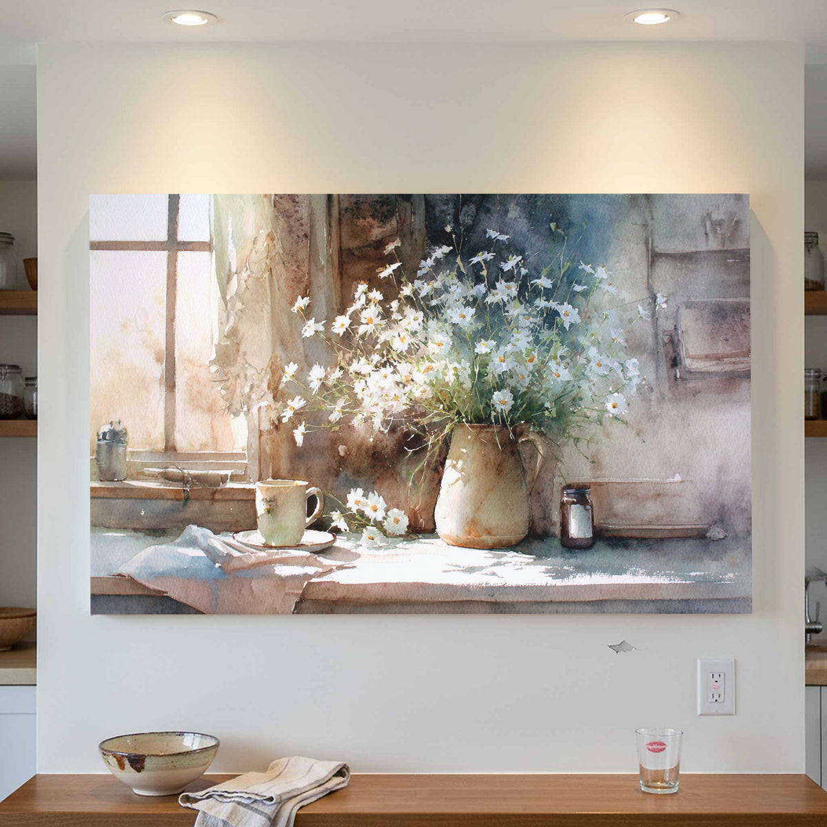 Rustic Watercolor Still Life Wall Art — product image 5