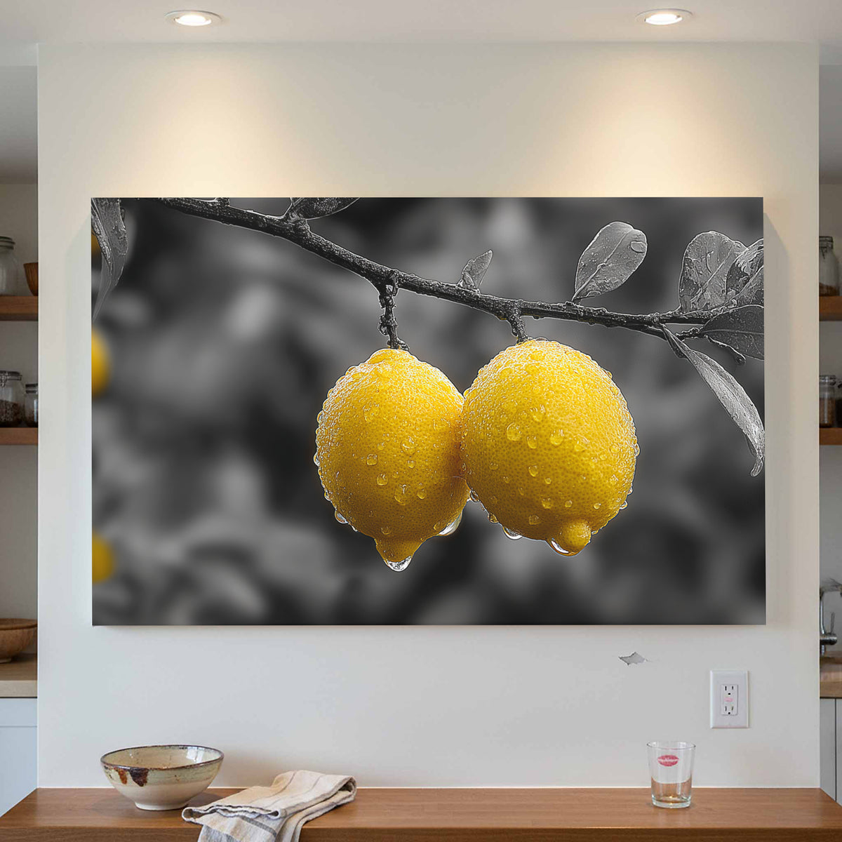 Yellow Lemons Canvas Art — product image 3