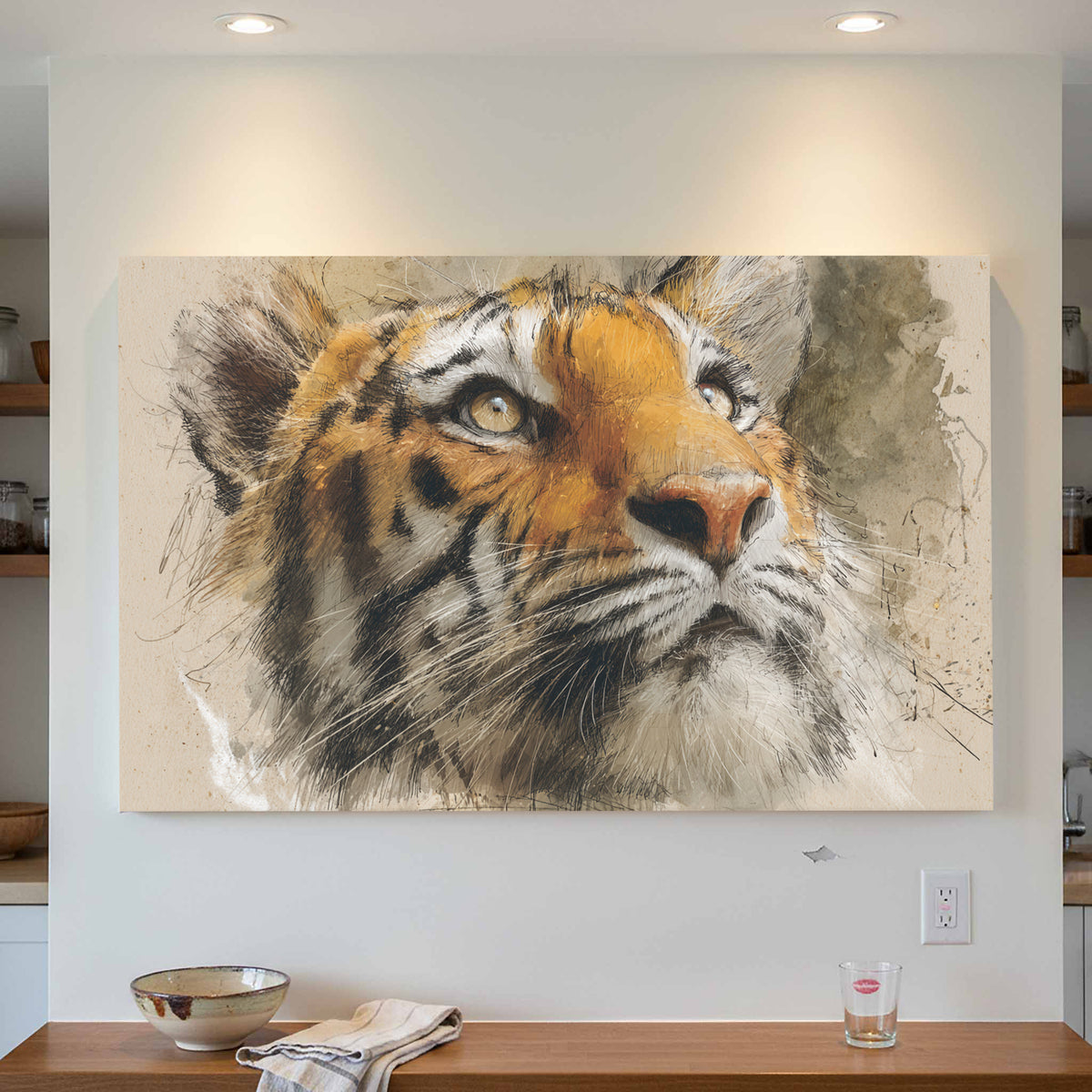Tiger Portrait Canvas Wall Art — product image 5