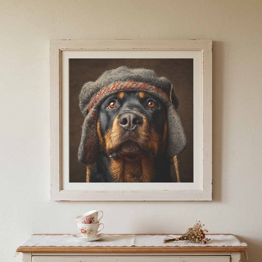 Rottweiler German Hat Canvas Print — product image 1