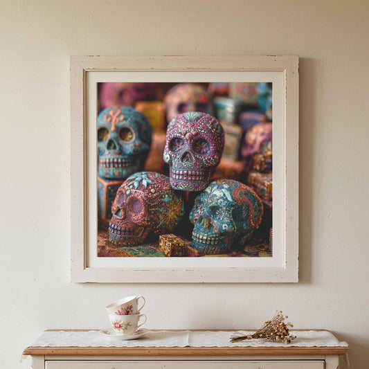 Sugar Skull Canvas Wall Art — product image 1