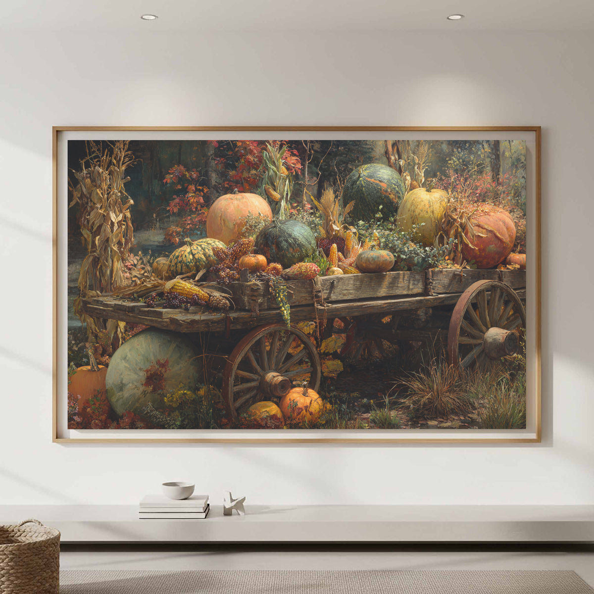Autumn Harvest Canvas Print – styled room view 5