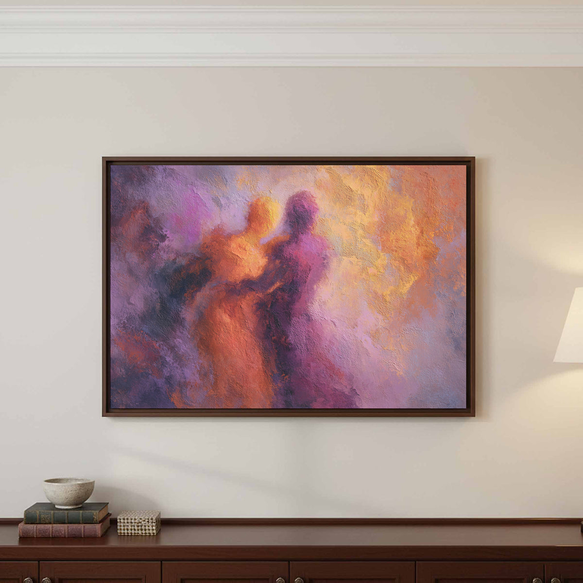 Abstract Intimate Wall Art – styled room view 3