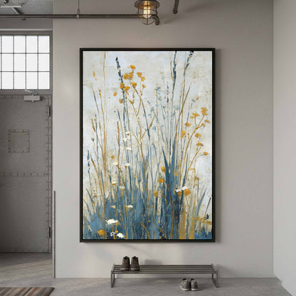 Abstract Botanical Wall Art – styled room view 4
