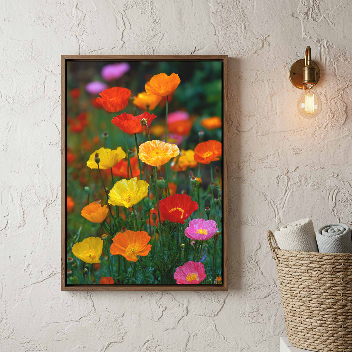 Vibrant Poppy Garden Canvas Art — product image 4