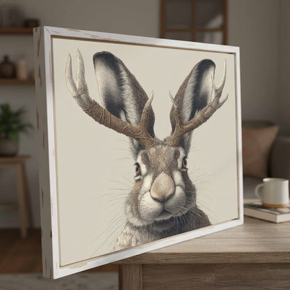 Jackalope Art Print – styled room view 3
