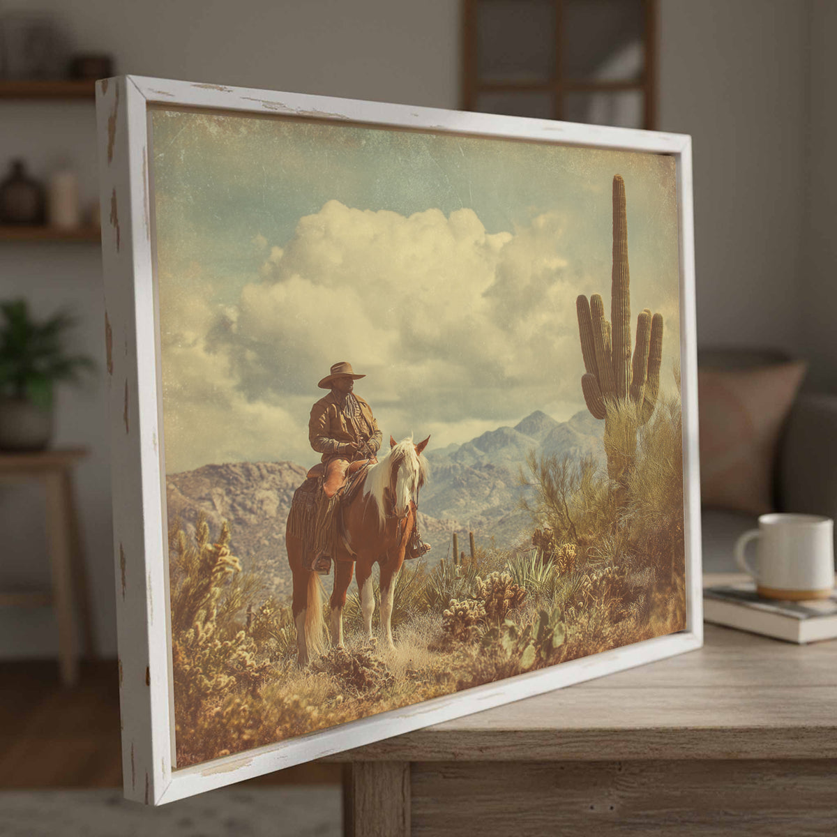 Western Cowboy Desert Canvas Wall Art — product image 5