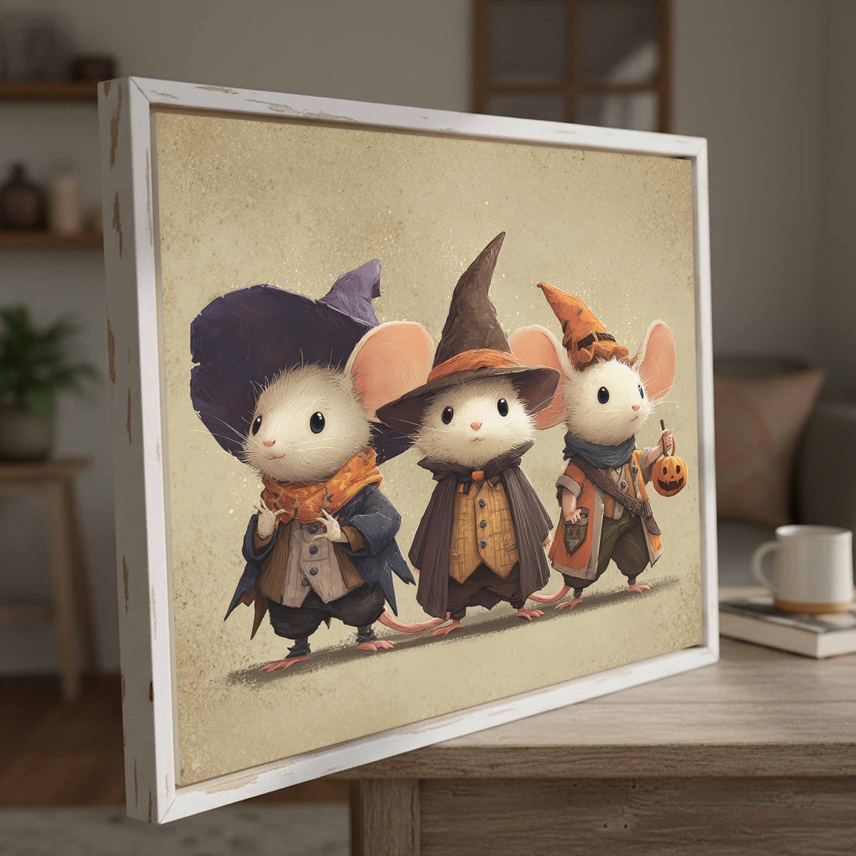 Halloween Mouse Wall Art – styled room view 4