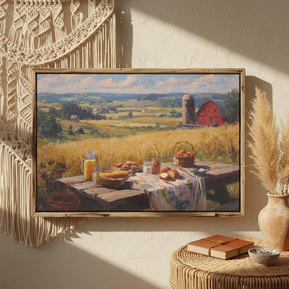 Midwest Farmhouse Still Life Canvas Print – styled room view 2