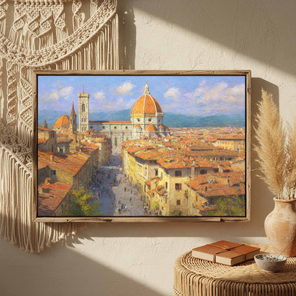 Florence Cathedral Canvas Print – styled room view 4