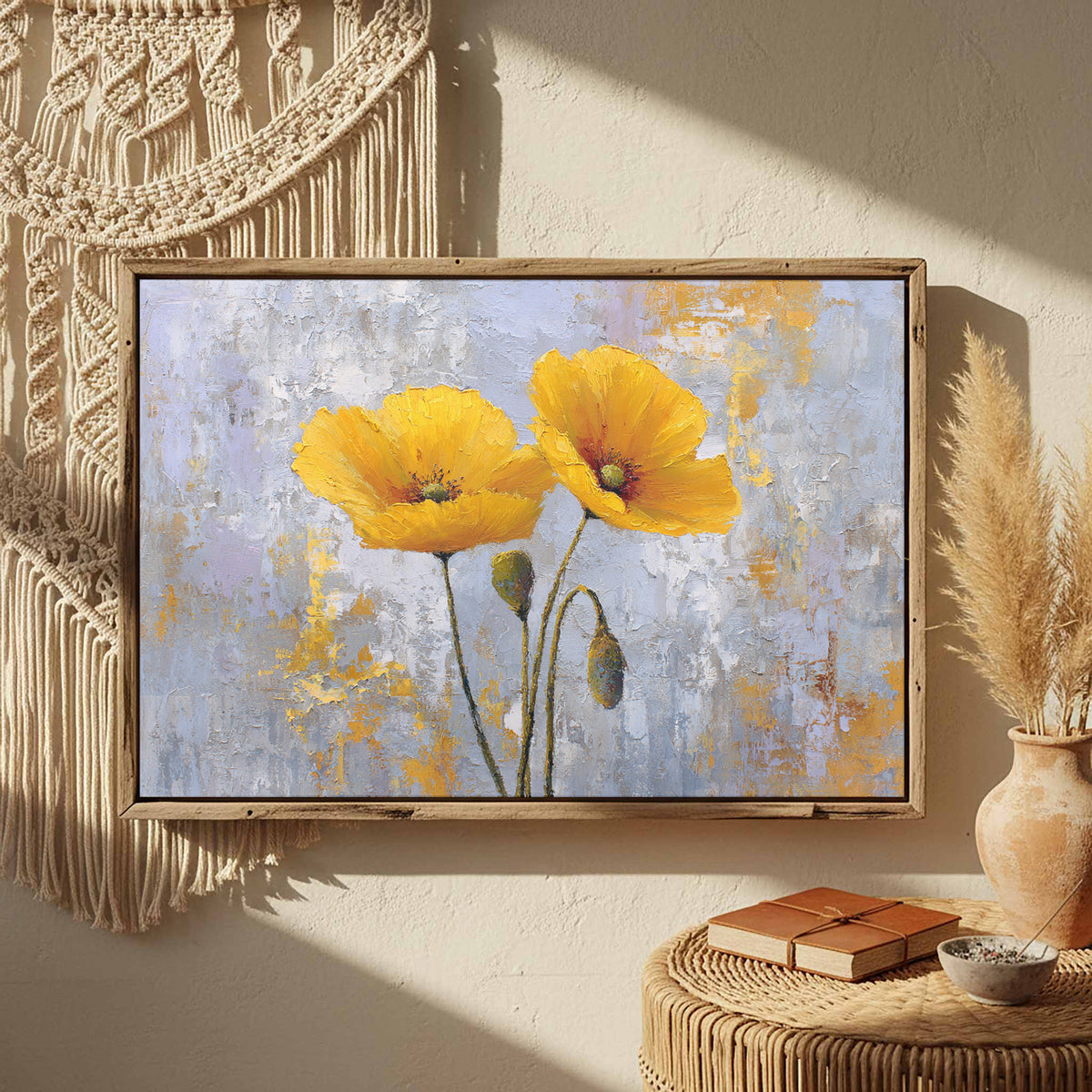 Yellow Poppy Canvas Wall Art — product image 4