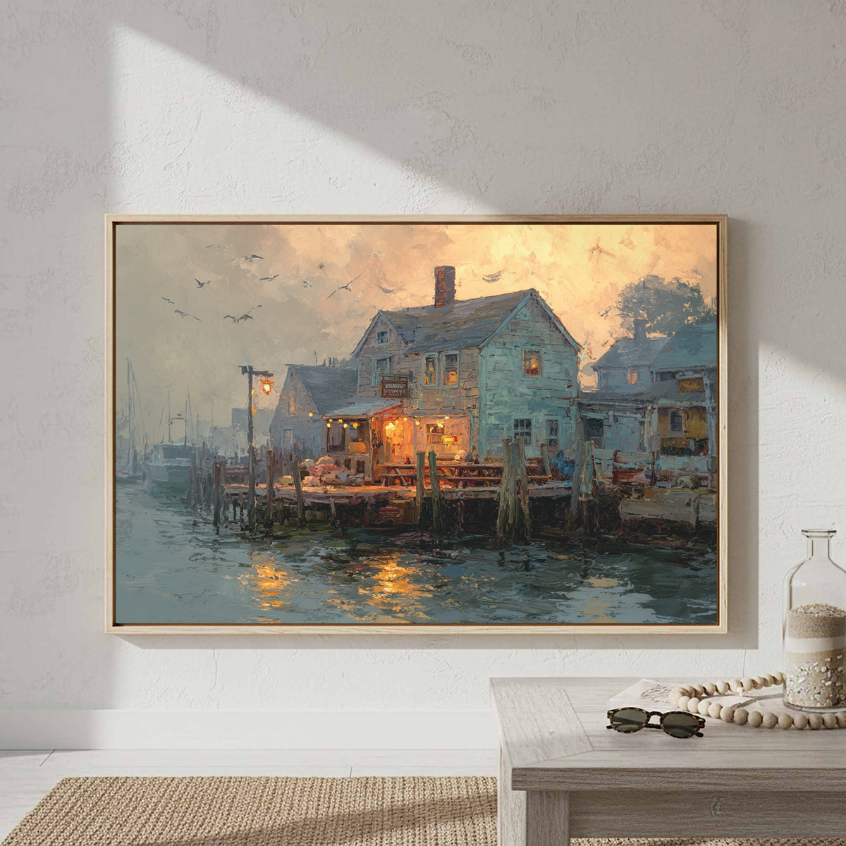 New England Clam Shack Canvas Print – styled room view 3