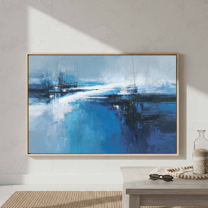Abstract Blue Ocean Wall Art — product image 3