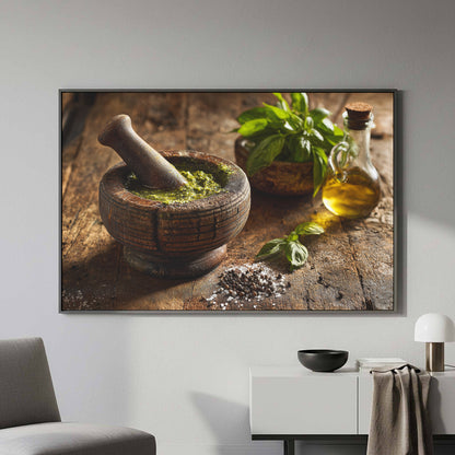 Rustic Kitchen Wall Art – styled room view 5