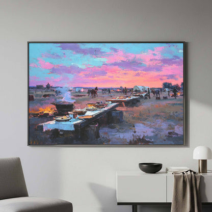 Western Frontier Canvas Print – styled room view 4