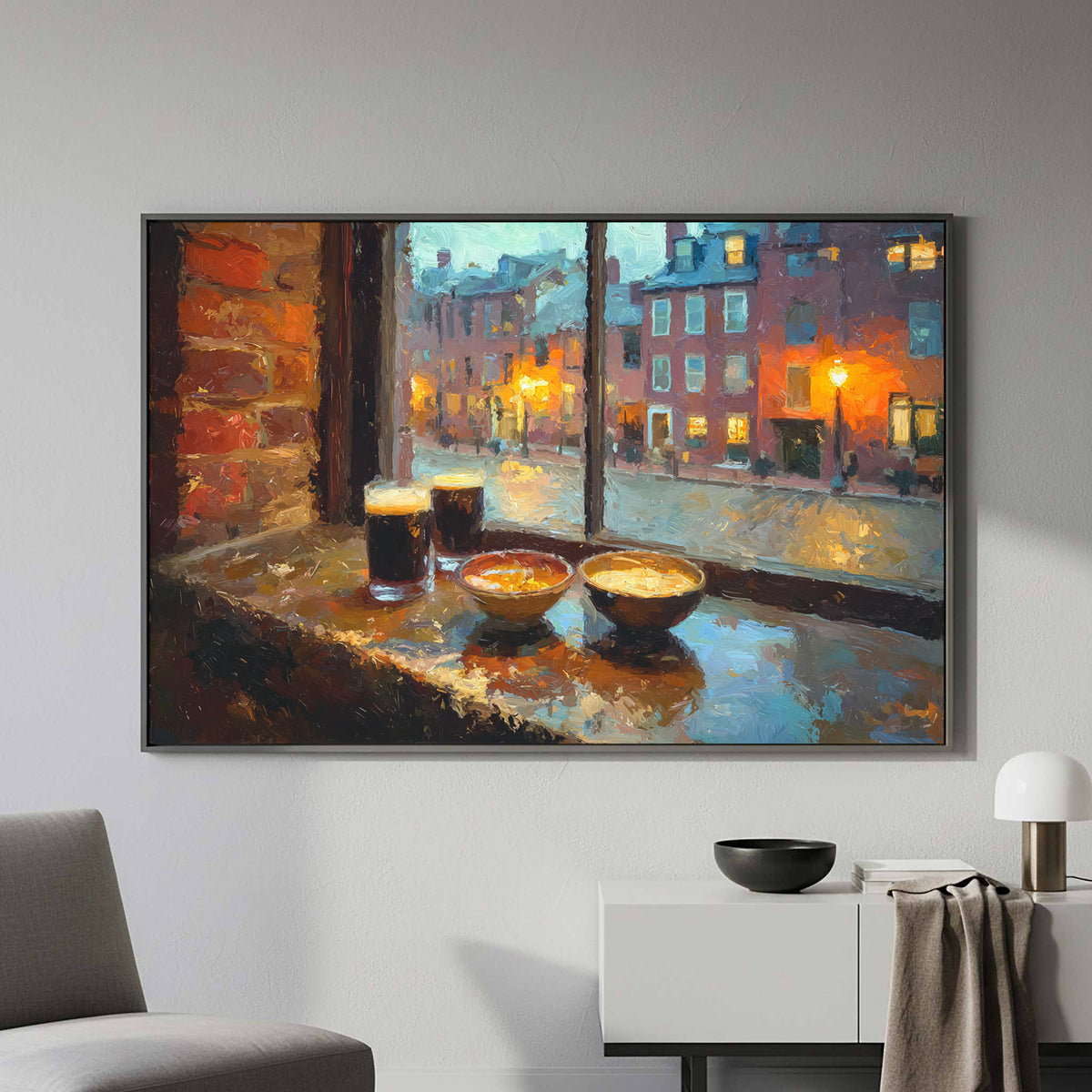 Boston Harbor Tavern Canvas Art — product image 5
