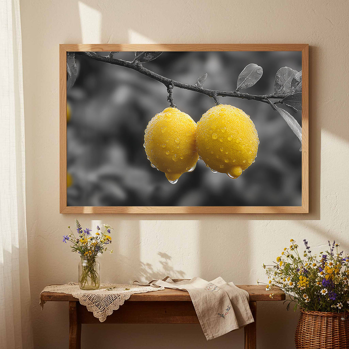 Yellow Lemons Canvas Art — product image 5