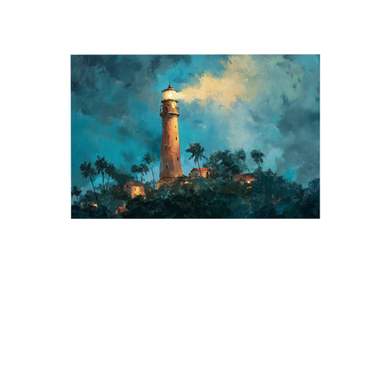 Lighthouse Canvas Wall Art – styled room view 5