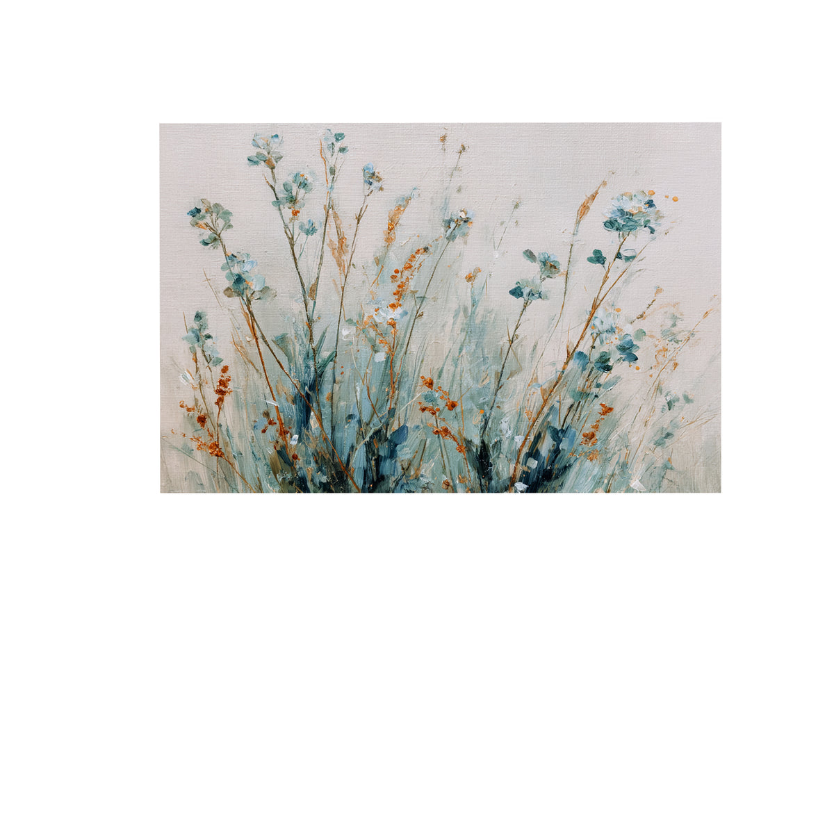 Abstract Botanical Wall Art – styled room view 3