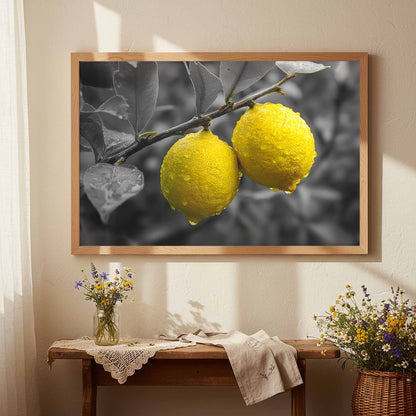 Lemon Tree Canvas Print – styled room view 4