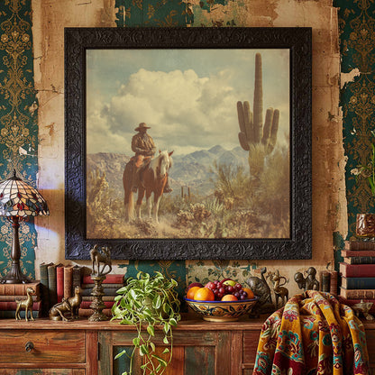 Western Cowboy Desert Canvas Wall Art — product image 6