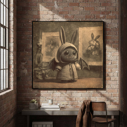 Gothic Monster Art Print – styled room view 4