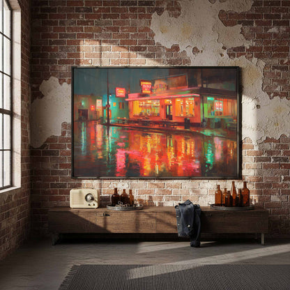 Midwest Supper Club Canvas Art – styled room view 5