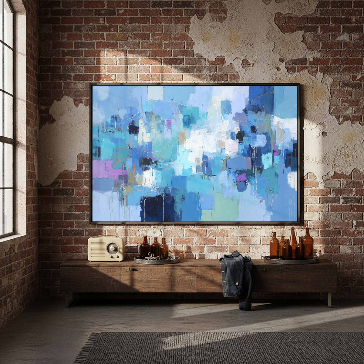 Abstract Blue Canvas Wall Art — product image 5