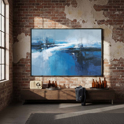 Abstract Blue Ocean Wall Art — product image 5
