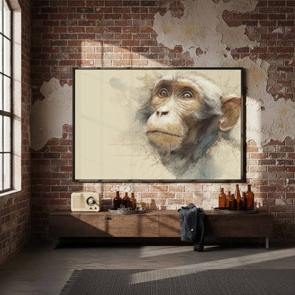 Monkey Portrait Canvas Print — product image 5