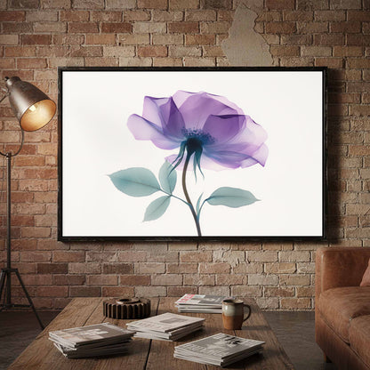 X-Ray Flower Canvas Print – styled room view 5