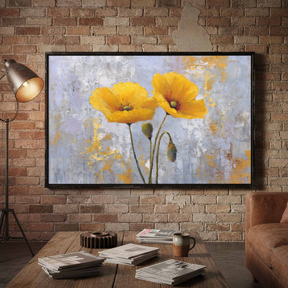 Yellow Poppy Canvas Wall Art — product image 6
