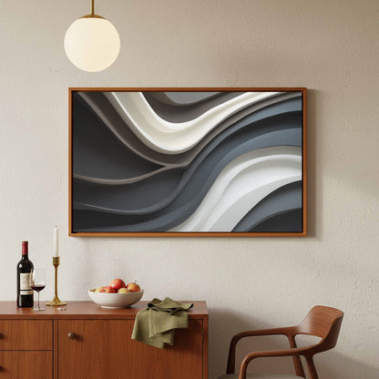 Abstract Sculptural Wall Art – styled room view 5