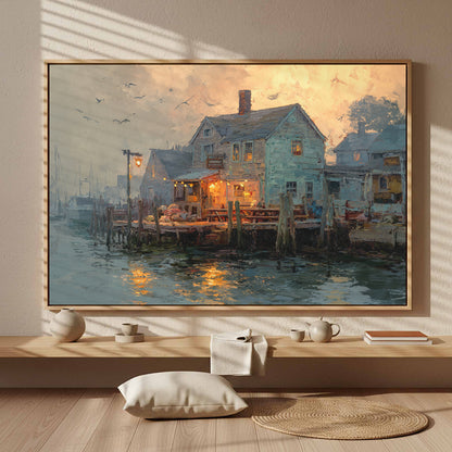 New England Clam Shack Canvas Print – styled room view 4