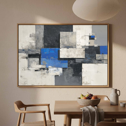 Modern Abstract Wall Art – styled room view 4
